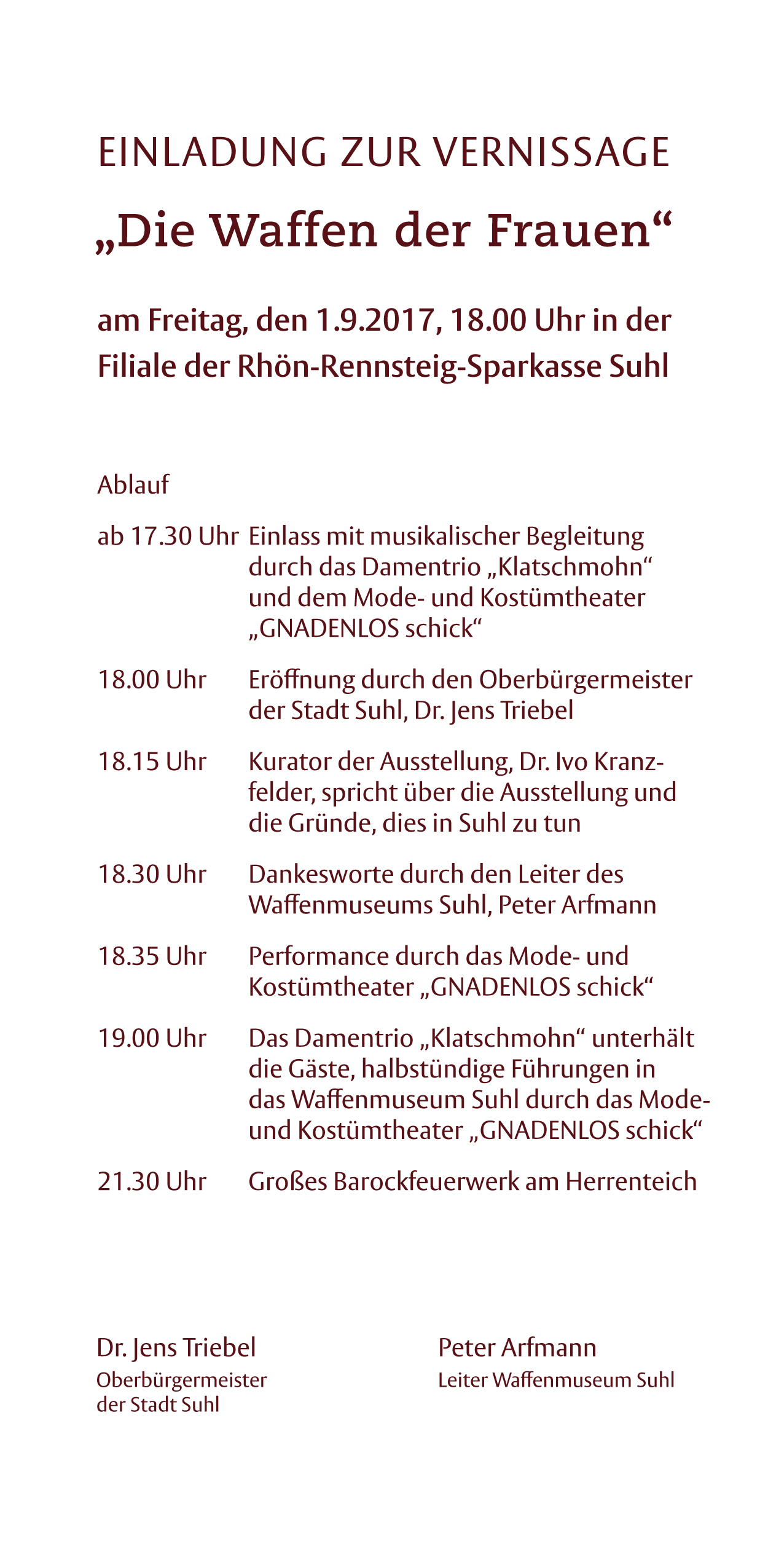 Einladung - Die Waffen der Frauen, Seite 2