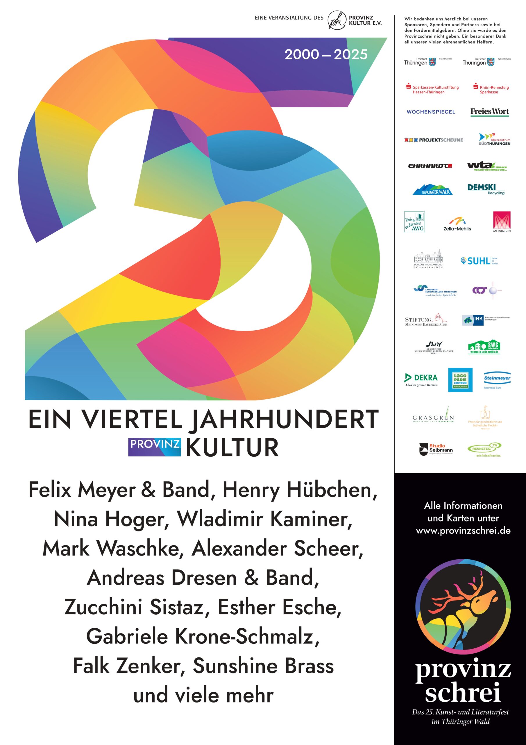 25 Jahre Provinzschrei – Ticketverkauf startet am Montag, 11.08.2025