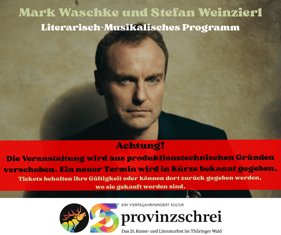 Achtung: Veranstaltungsverschiebung Mark Waschke
