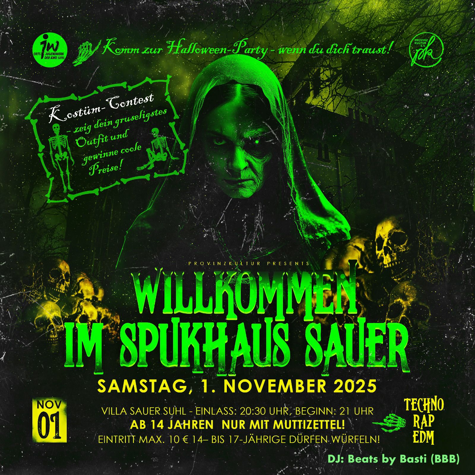 Halloween-Party in der Villa Sauer